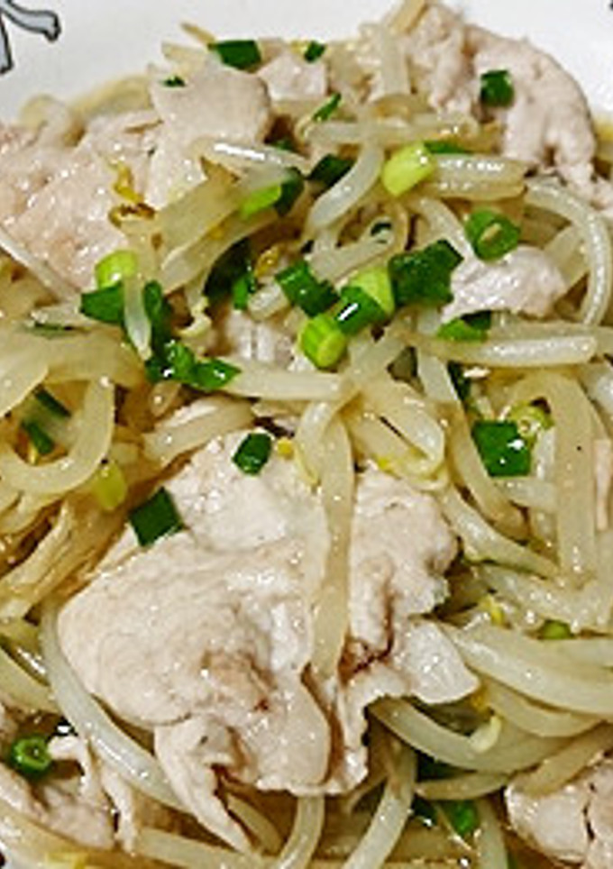超簡単！めんつゆで作る豚もやし炒め-レシピのメイン写真