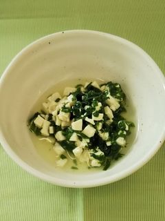 【離乳食中期】チンゲン菜と豆腐のだし煮-レシピのメイン写真