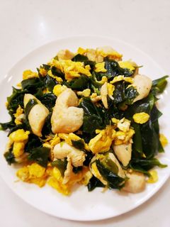 低糖質&高たんぱく!ささ身とわかめ炒め-レシピのメイン写真