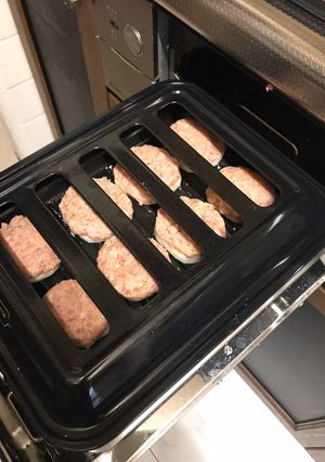 ココットプレートで(蓮根の挽肉餡のせ)-レシピのメイン写真