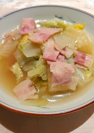 白菜とベーコンの煮込み-レシピのメイン写真