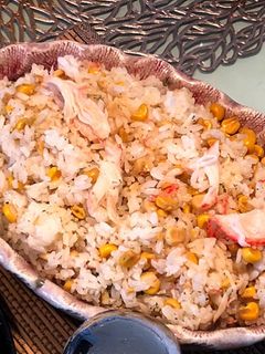 ピラフ風カニカマとバターコーンご飯-レシピのメイン写真