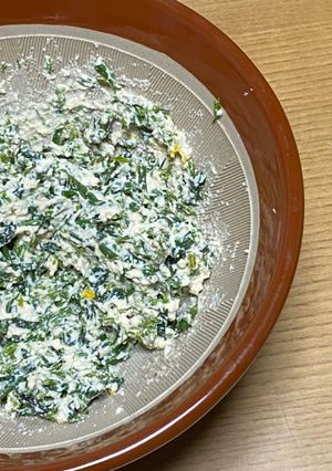 水っぽくならない！菜の花の白和え♡-レシピのメイン写真