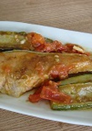 簡単でシンプル！夏野菜とサーモンのソテー-レシピのメイン写真