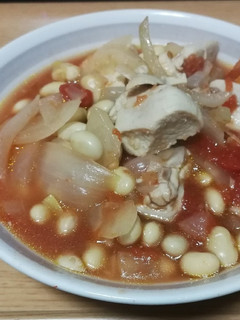 鶏肉と大豆のトマトスープ-レシピのメイン写真