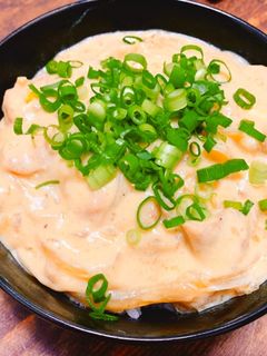 唐揚げの卵とじ親子丼-レシピのメイン写真