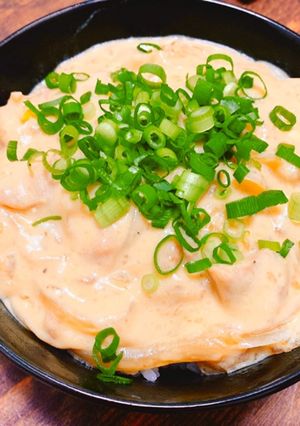 唐揚げの卵とじ親子丼-レシピのメイン写真