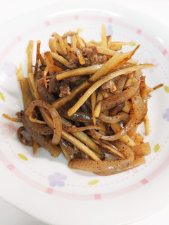 味付け1つ!牛肉とごぼうの炒めもの-レシピのメイン写真