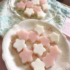 桜と牛乳の2層寒天-レシピのメイン写真