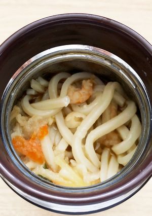 超時短スープジャーランチ！かき揚げうどん-レシピのメイン写真