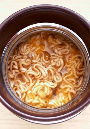 超時短スープジャーランチ！生卵ラーメン-レシピのメイン写真