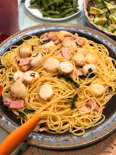 梅シソが決め手!帆立の和風ペペロンチーノ-レシピのメイン写真