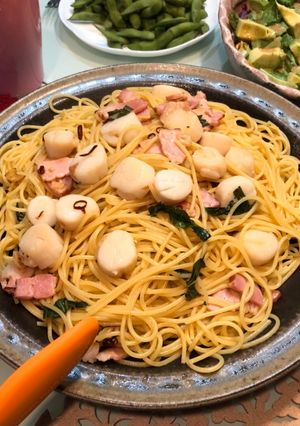 梅シソが決め手！帆立の和風ペペロンチーノ-レシピのメイン写真