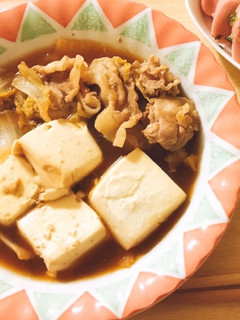 我が家の肉豆腐-レシピのメイン写真