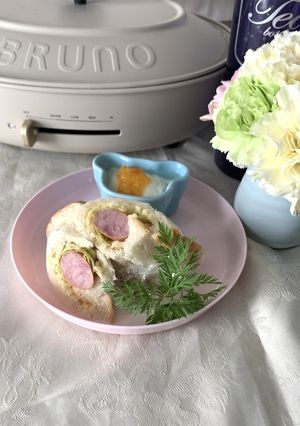 洗い物ナシ！の朝食　簡単ラップサンド♪-レシピのメイン写真