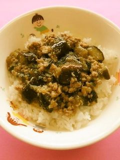 保育園給食★麻婆茄子丼-レシピのメイン写真