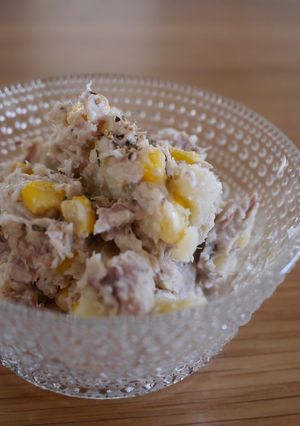 鯖缶で簡単！さばとコーンのポテトサラダ-レシピのメイン写真