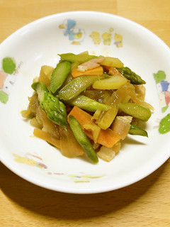 保育園給食★アスパラのベーコン炒め-レシピのメイン写真