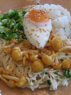 なめこオクラ大根おろしそうめん-レシピのメイン写真