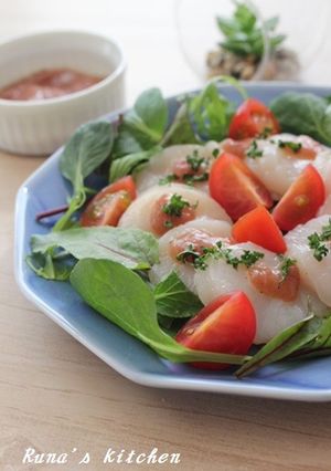 生ホタテの梅肉カルパッチョ-レシピのメイン写真