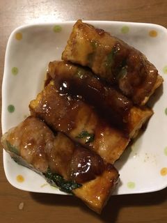 節約ボリューミー!厚揚げの大葉肉巻き-レシピのメイン写真