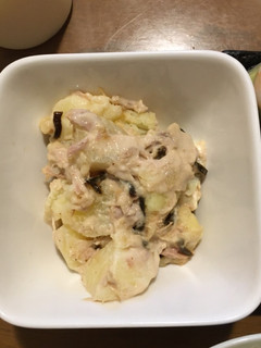 塩昆布で和風に!ツナと昆布のポテトサラダ-レシピのメイン写真