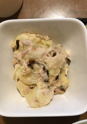 塩昆布で和風に！ツナと昆布のポテトサラダ-レシピのメイン写真