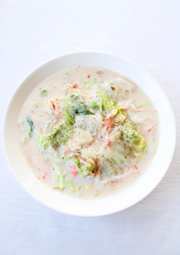 旨味もプラスして、定番【白菜のクリーム煮-レシピのメイン写真
