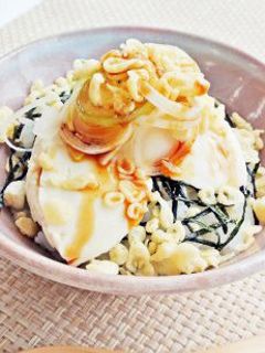 揚げ玉サクサクおとうふ丼-レシピのメイン写真