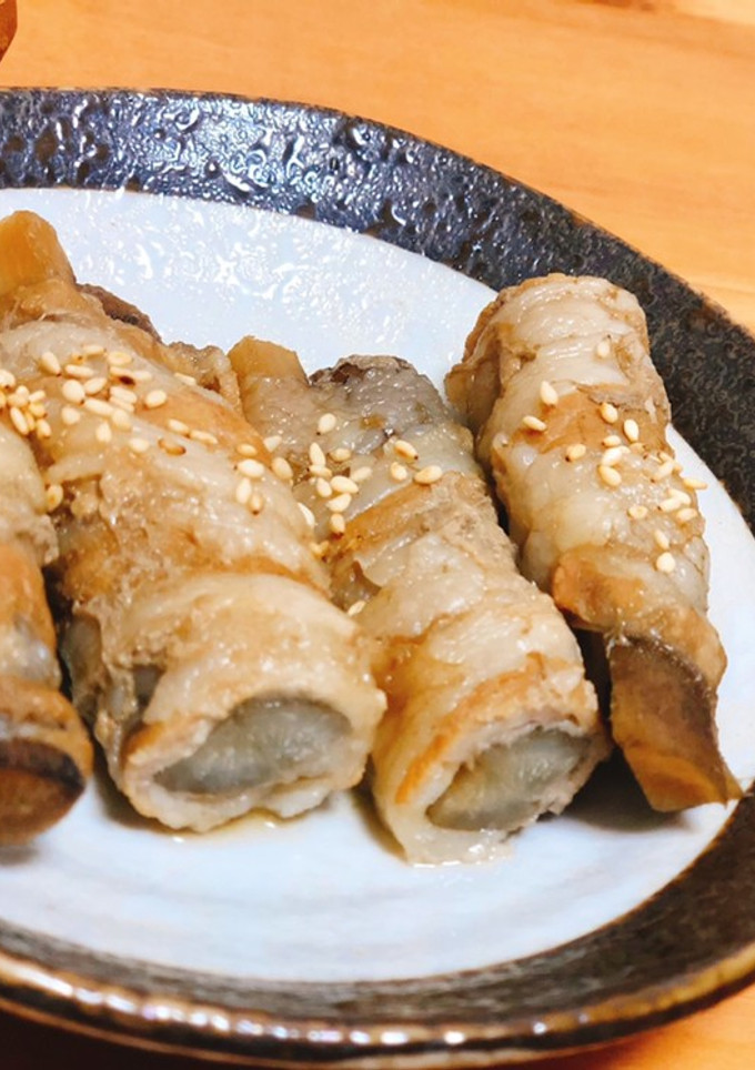 豚ばらのごぼう巻き-レシピのメイン写真