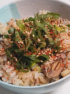 さば缶と梅干しの炊き込みご飯-レシピのメイン写真
