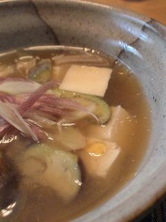 みょうがと茄子の味噌汁-レシピのメイン写真
