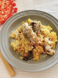 炊飯器で☆さばカレーピラフ☆もち麦入り-レシピのメイン写真