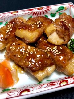 長芋の豚肉巻き★甘辛照り焼き-レシピのメイン写真
