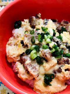 超ズボラ飯★唐揚げde親子丼-レシピのメイン写真