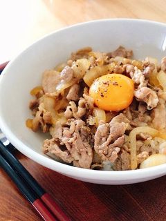 ♪甘辛味でごはんがススム豚丼♪-レシピのメイン写真