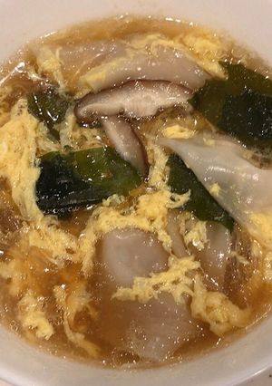 手作りワンタンと春雨の、中華スープ-レシピのメイン写真