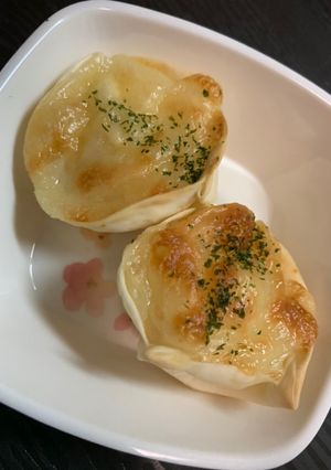 余った餃子の皮でポテトチーズカップ-レシピのメイン写真