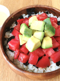 マグロの代わりにトマト!ポキ丼!森之翼-レシピのメイン写真