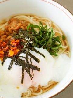 ランチに♪ごま油香るぶっかけそうめん-レシピのメイン写真