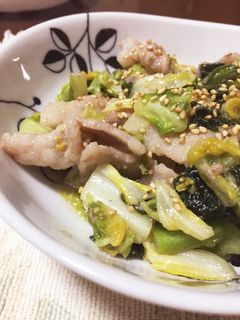簡単♪キャベツと豚バラの味噌炒め♪-レシピのメイン写真