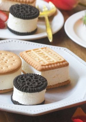 レアチーズケーキdeクッキーサンド♡-レシピのメイン写真