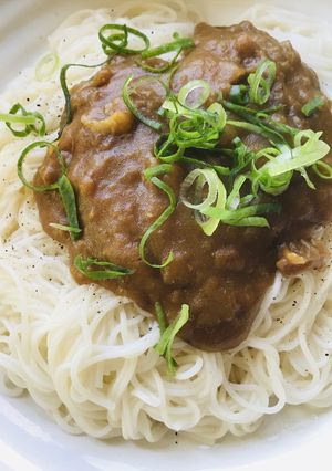 備蓄食材活用●備蓄食材のカレー素麺-レシピのメイン写真