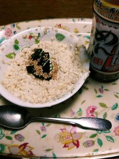 歯の痛みに❗豆腐のすりゴマめんつゆ和え☺-レシピのメイン写真