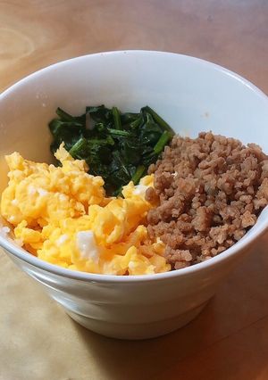 かんたん三色丼-レシピのメイン写真