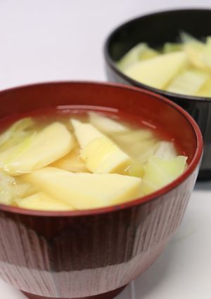 春♪筍とキャベツのみそ汁★低ＦＯＤＭＡＰ-レシピのメイン写真