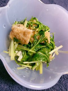 水菜と油揚げのお浸し-レシピのメイン写真