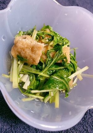 水菜と油揚げのお浸し-レシピのメイン写真
