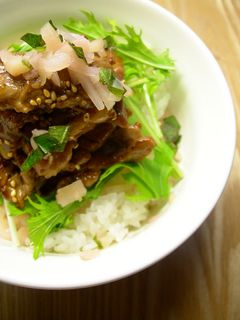 ◆新生姜&シソのサッパリカルビ焼肉丼◆-レシピのメイン写真