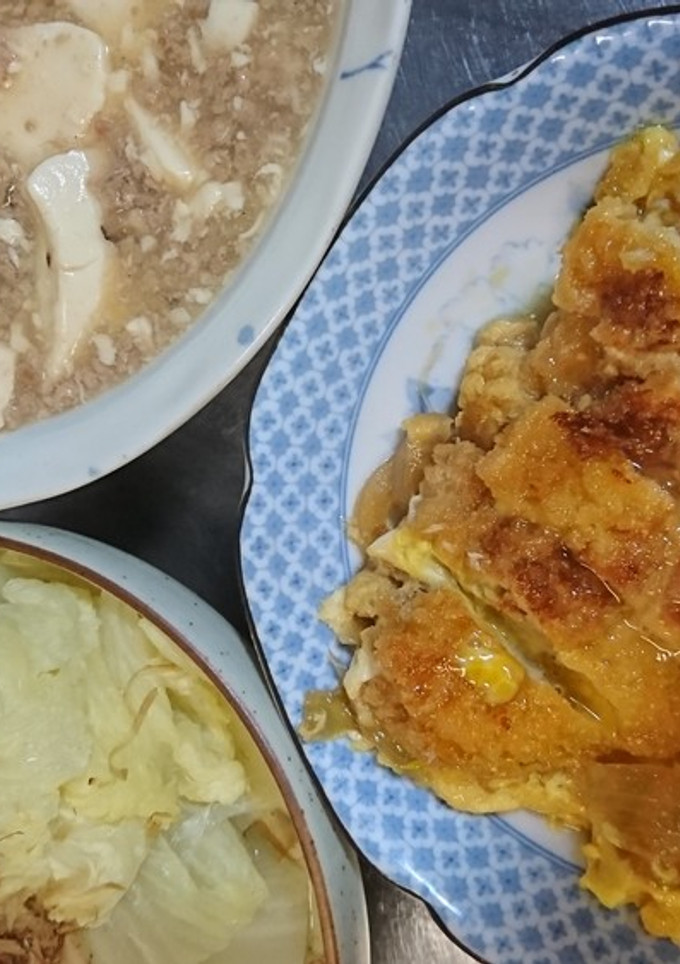 豚カツの卵とじ-レシピのメイン写真